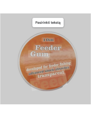Atora valas FEEDER GUM (skaidrus)