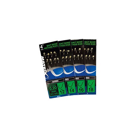 Kabliukai su pavadėliu Matrix 4” Bait...