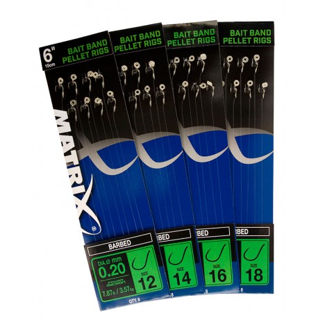 Kabliukai su pavadėliu Matrix 6” Bait...