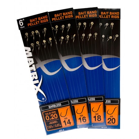 Kabliukai su pavadėliu Matrix 6” Bait...