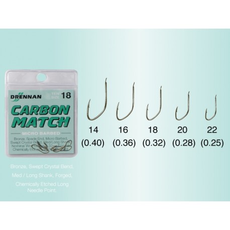 Kabliukai DRENNAN CARBON MATCH